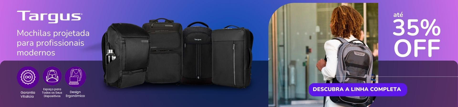 Mochilas Projetadas para Profissionais Modernos.